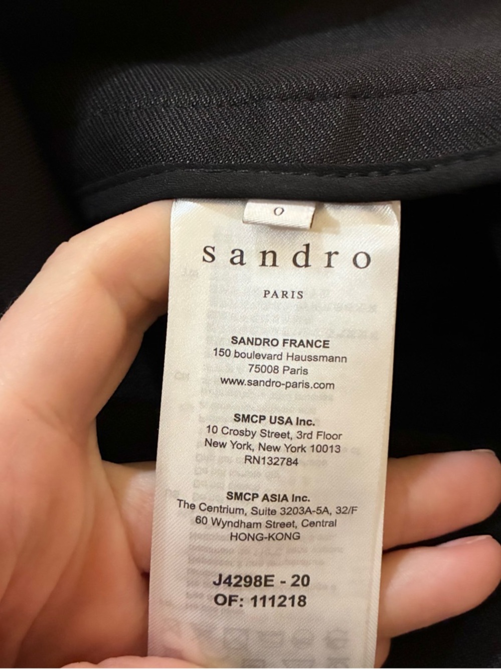 Sandro Aliya Zip Cotton Blend Twill Skirt - Picture 8 of 9
